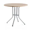 Baaripöytä VARIOUS Ø1100x900 mm, hopeanharmaa, tammi