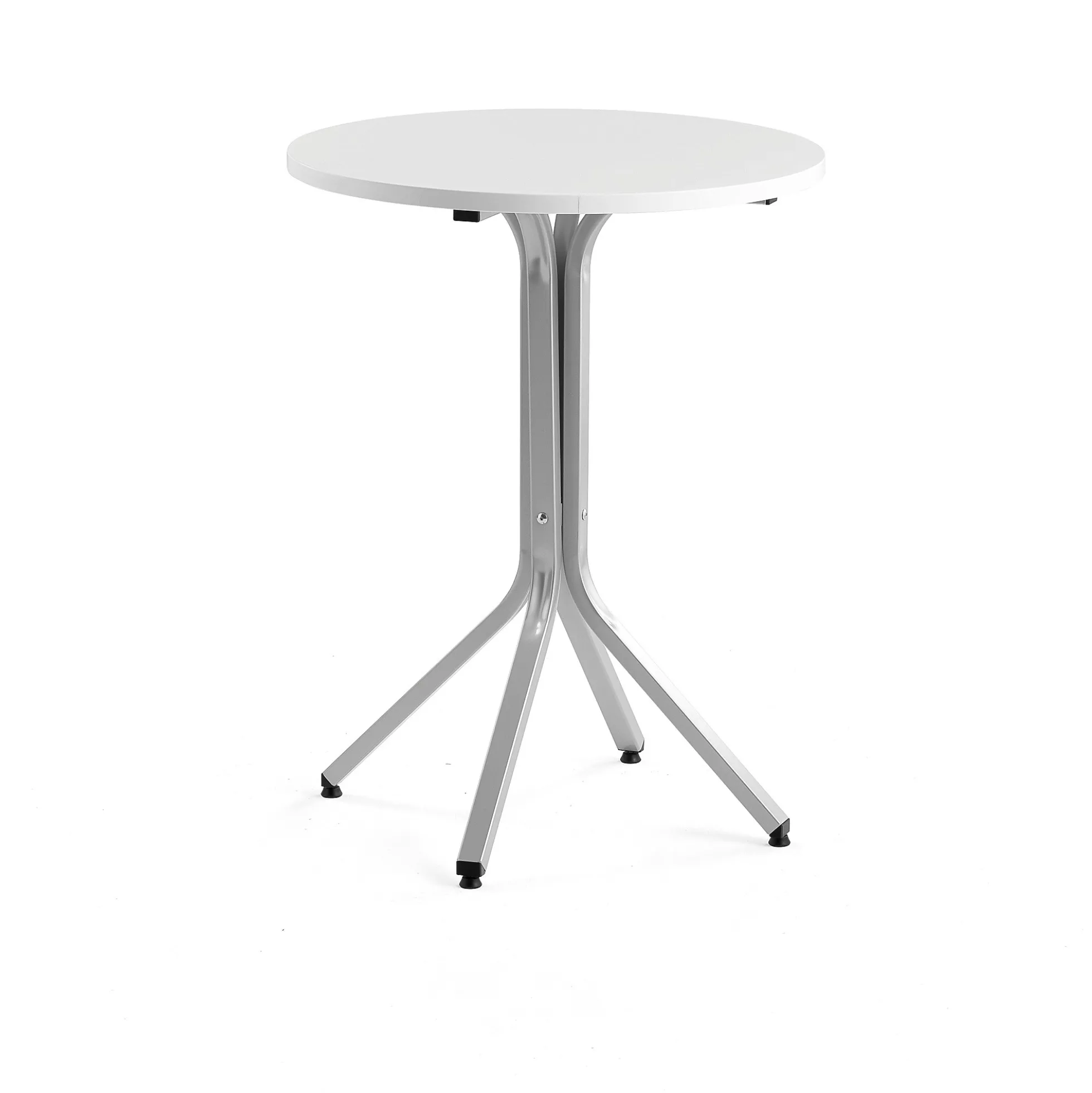 Baaripöytä VARIOUS Ø700x900 mm, hopeanharmaa, valkoinen