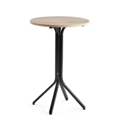 Baaripöytä VARIOUS Ø700x1050 mm, musta, tammi