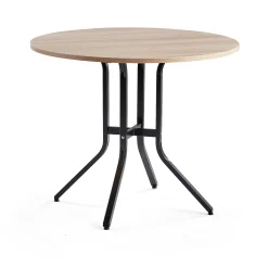 Baaripöytä VARIOUS Ø1100x900 mm, musta, tammi