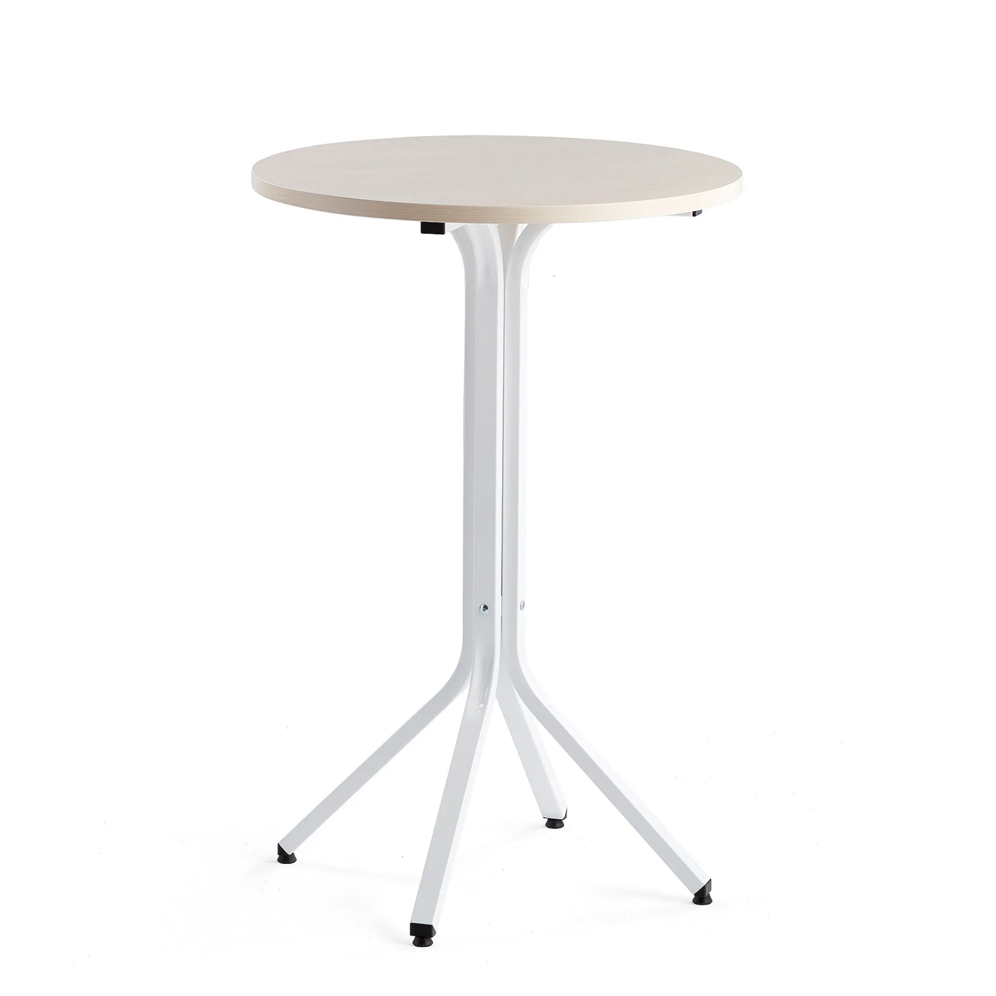 Baaripöytä VARIOUS Ø700x1050 mm, valkoinen, koivu