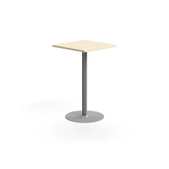 Baaripöytä VERTICUS 700x700x1100 mm, koivu/hopea