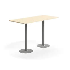 Baaripöytä VERTICUS 1800x800x1100 mm, koivu/hopea