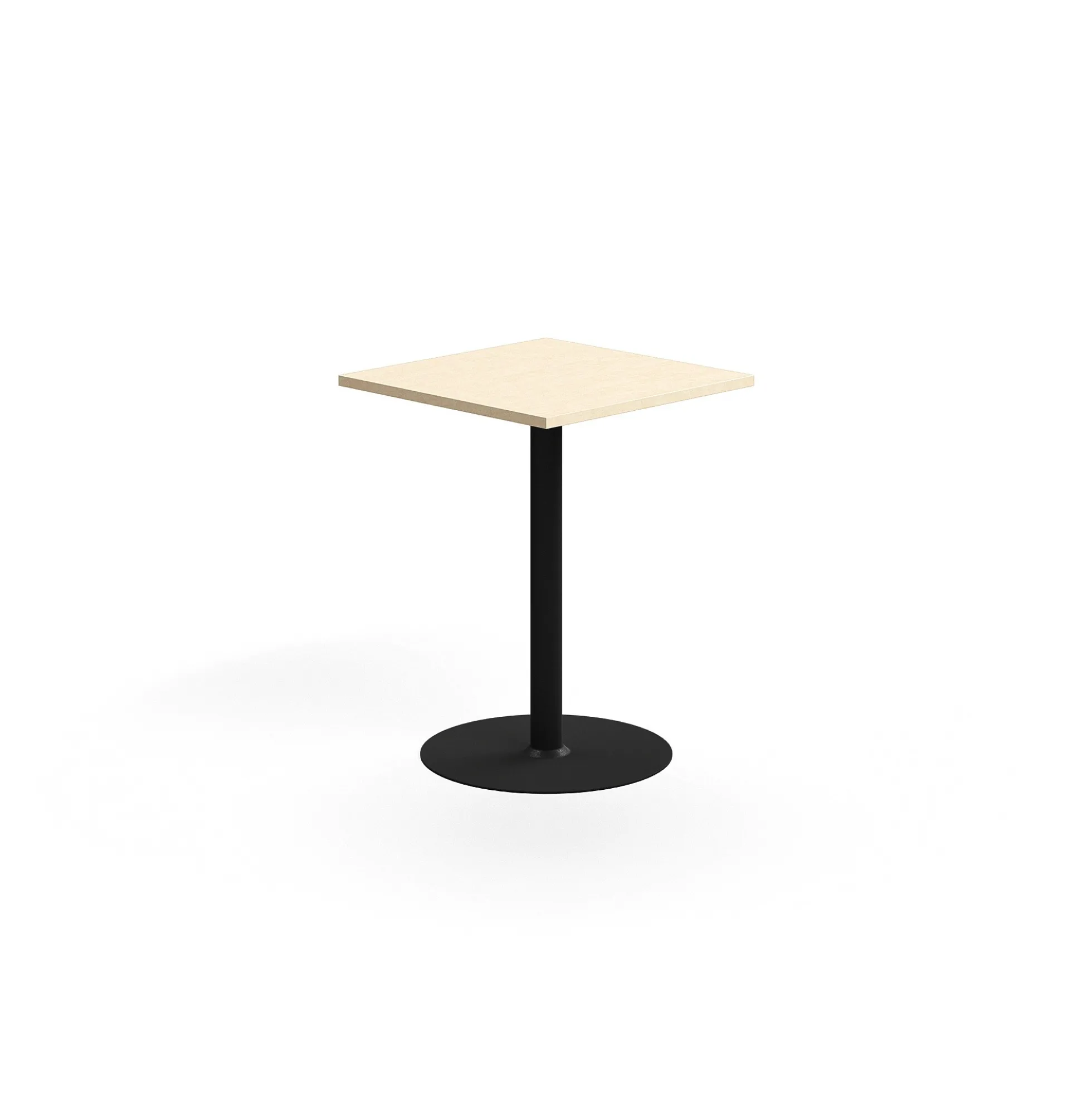 Baaripöytä VERTICUS 700x700x900 mm, koivu/musta