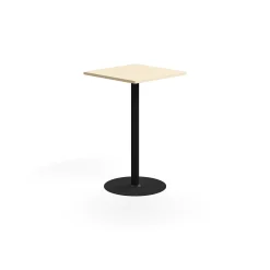 Baaripöytä VERTICUS 700x700x1100 mm, koivu/musta
