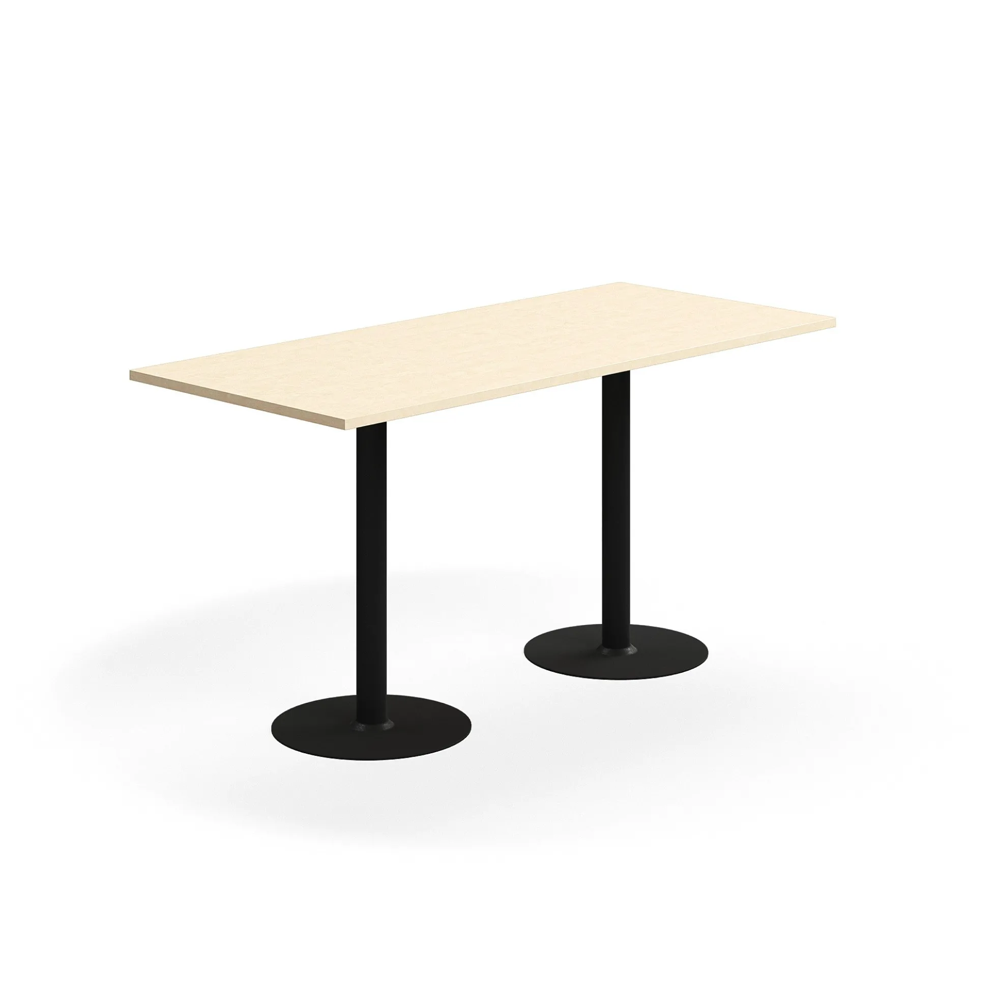 Baaripöytä VERTICUS 1800x800x900 mm, koivu/musta