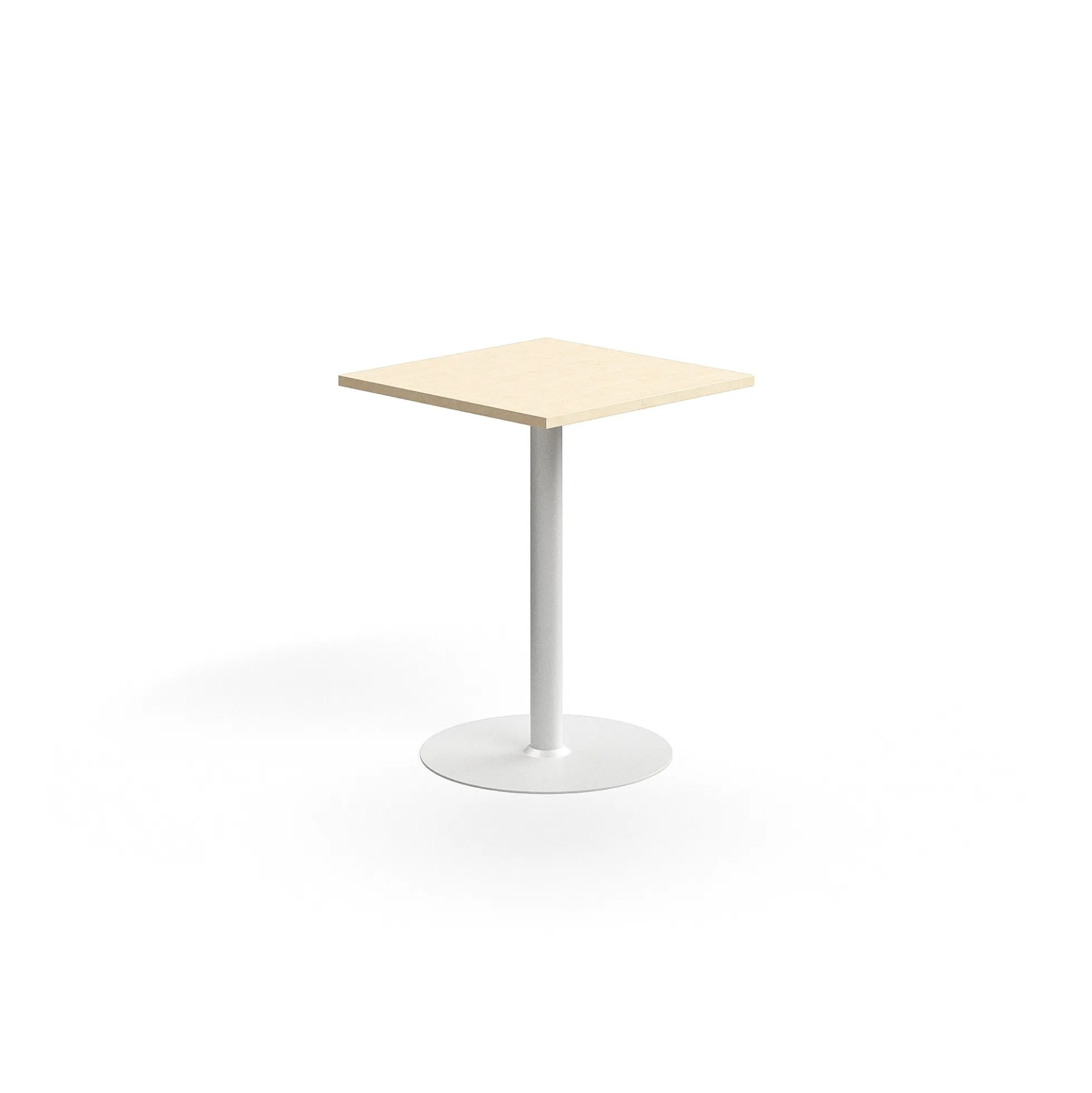 Baaripöytä VERTICUS 700x700x900 mm, koivu/valkoinen