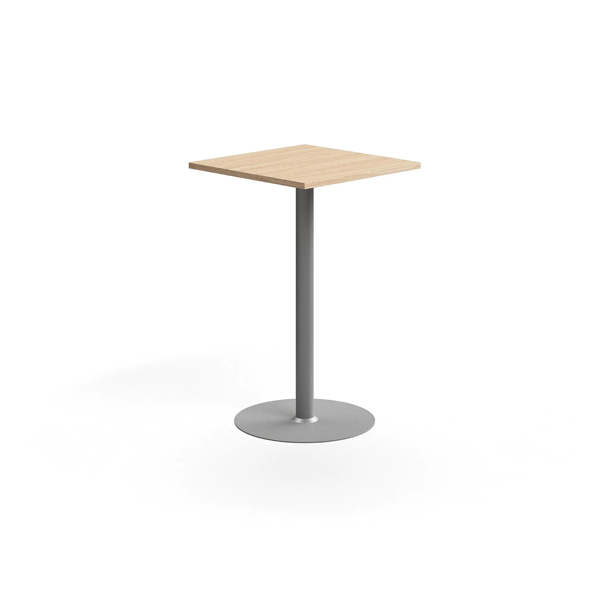 Baaripöytä VERTICUS 700x700x1100 mm, tammi/hopea