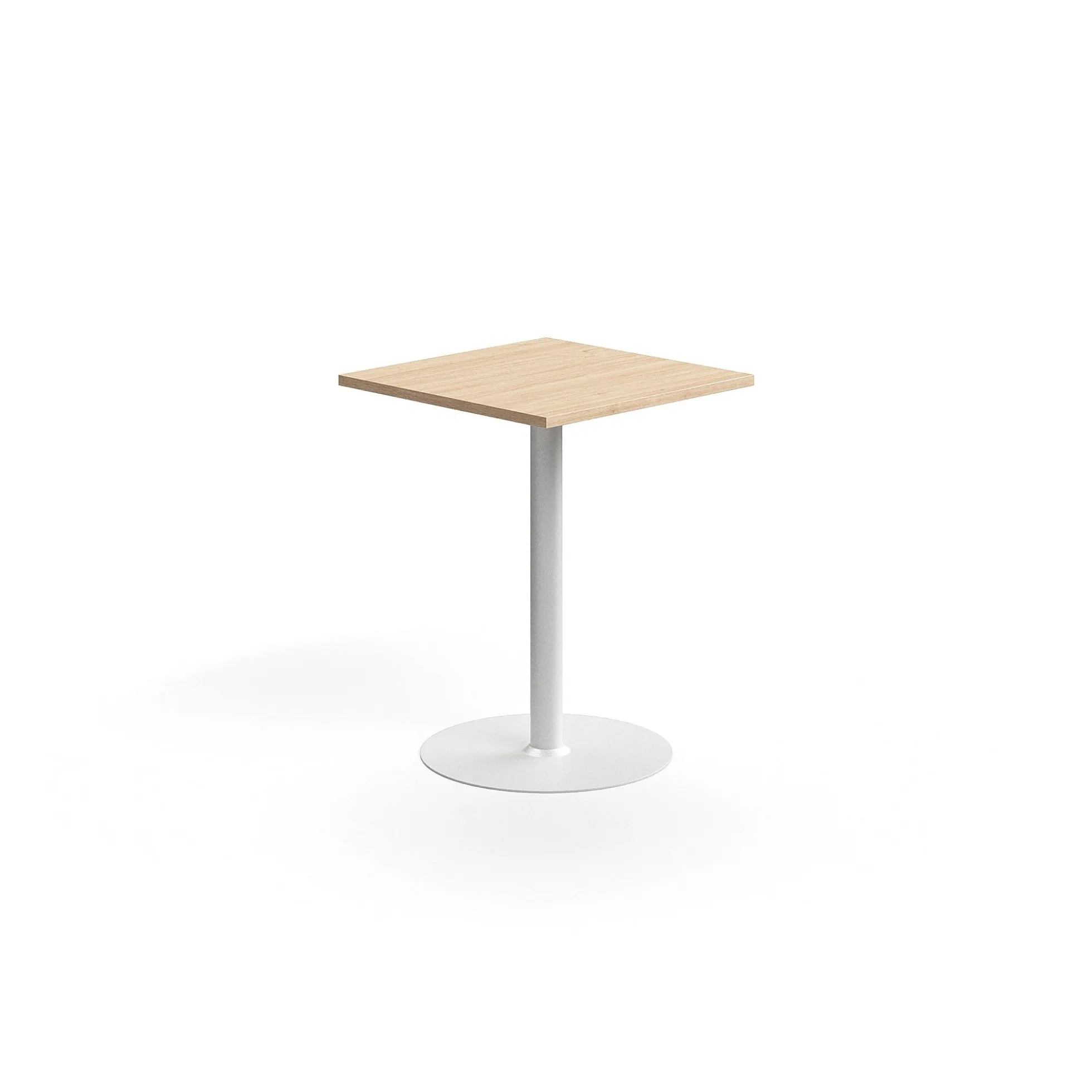Baaripöytä VERTICUS 700x700x900 mm, tammi/valkoinen