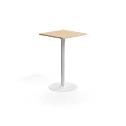 Baaripöytä VERTICUS 700x700x1100 mm, tammi/valkoinen