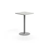 Baaripöytä VERTICUS 700x700x1100 mm, vaaleanharmaa/hopea