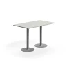 Baaripöytä VERTICUS 1400x800x900 mm, vaaleanharmaa/hopea