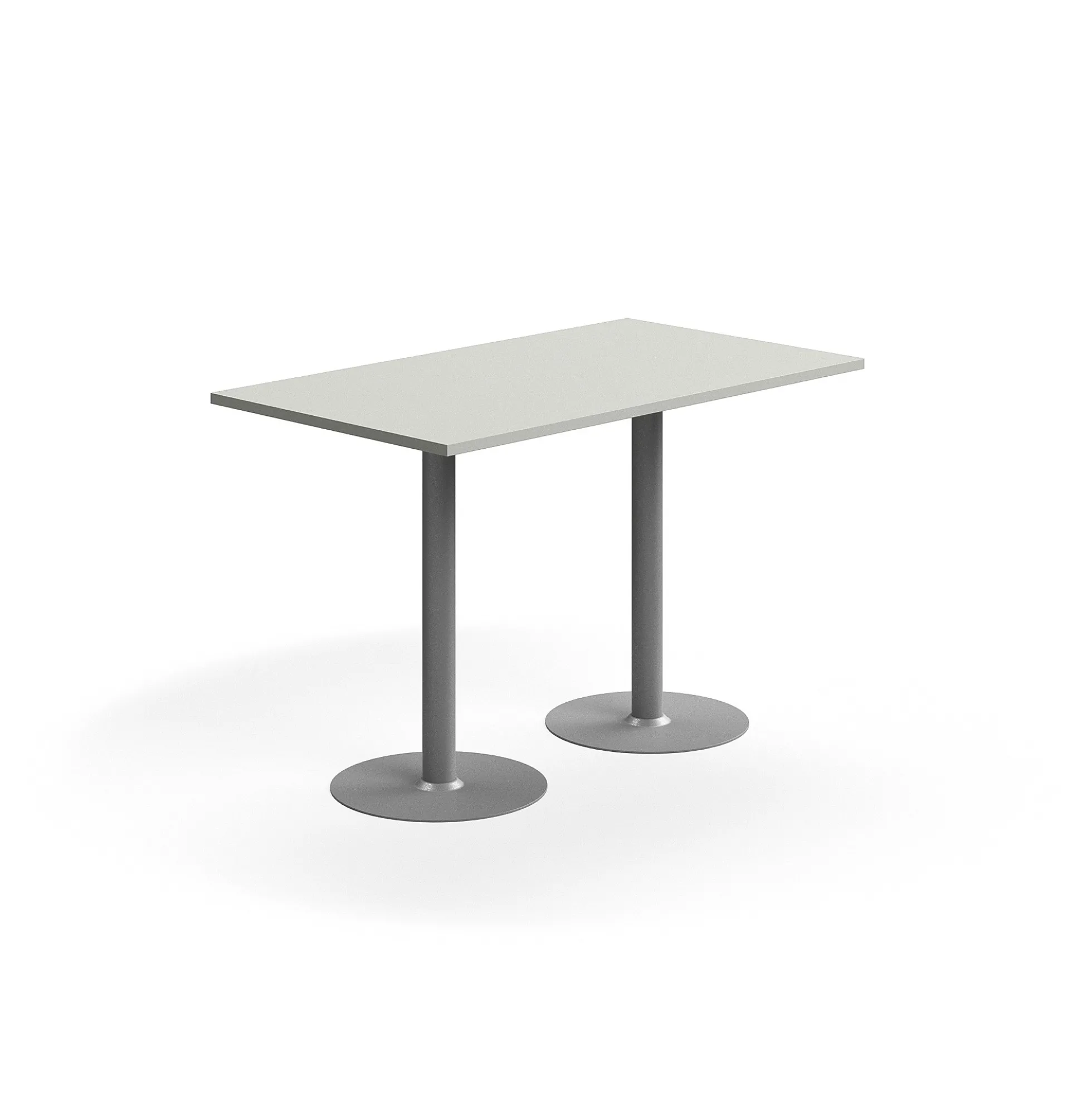 Baaripöytä VERTICUS 1400x800x900 mm, vaaleanharmaa/hopea