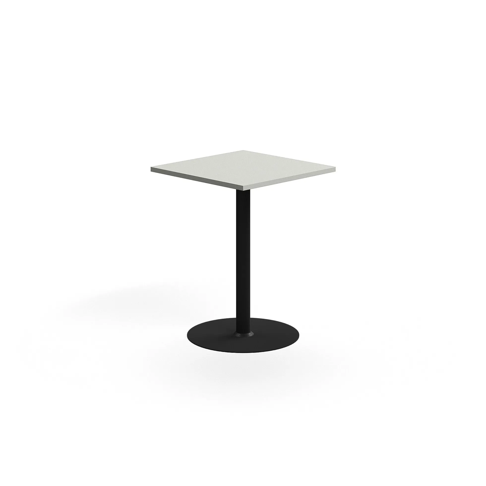 Baaripöytä VERTICUS 700x700x900 mm, vaaleanharmaa/musta