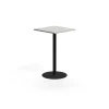 Baaripöytä VERTICUS 700x700x1100 mm, vaaleanharmaa/musta