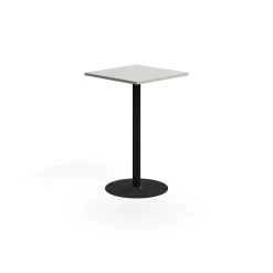 Baaripöytä VERTICUS 700x700x1100 mm, vaaleanharmaa/musta