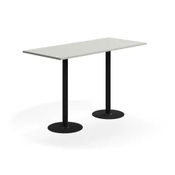 Baaripöytä VERTICUS 1800x800x1100 mm, vaaleanharmaa/musta