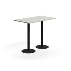 Baaripöytä VERTICUS 1400x800x1100 mm, vaaleanharmaa/musta