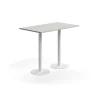 Baaripöytä VERTICUS 1400x800x1100 mm, vaaleanharmaa/valkoinen