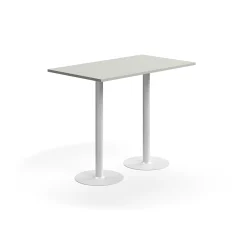 Baaripöytä VERTICUS 1400x800x1100 mm, vaaleanharmaa/valkoinen