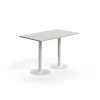 Baaripöytä VERTICUS 1400x800x900 mm, vaaleanharmaa/valkoinen