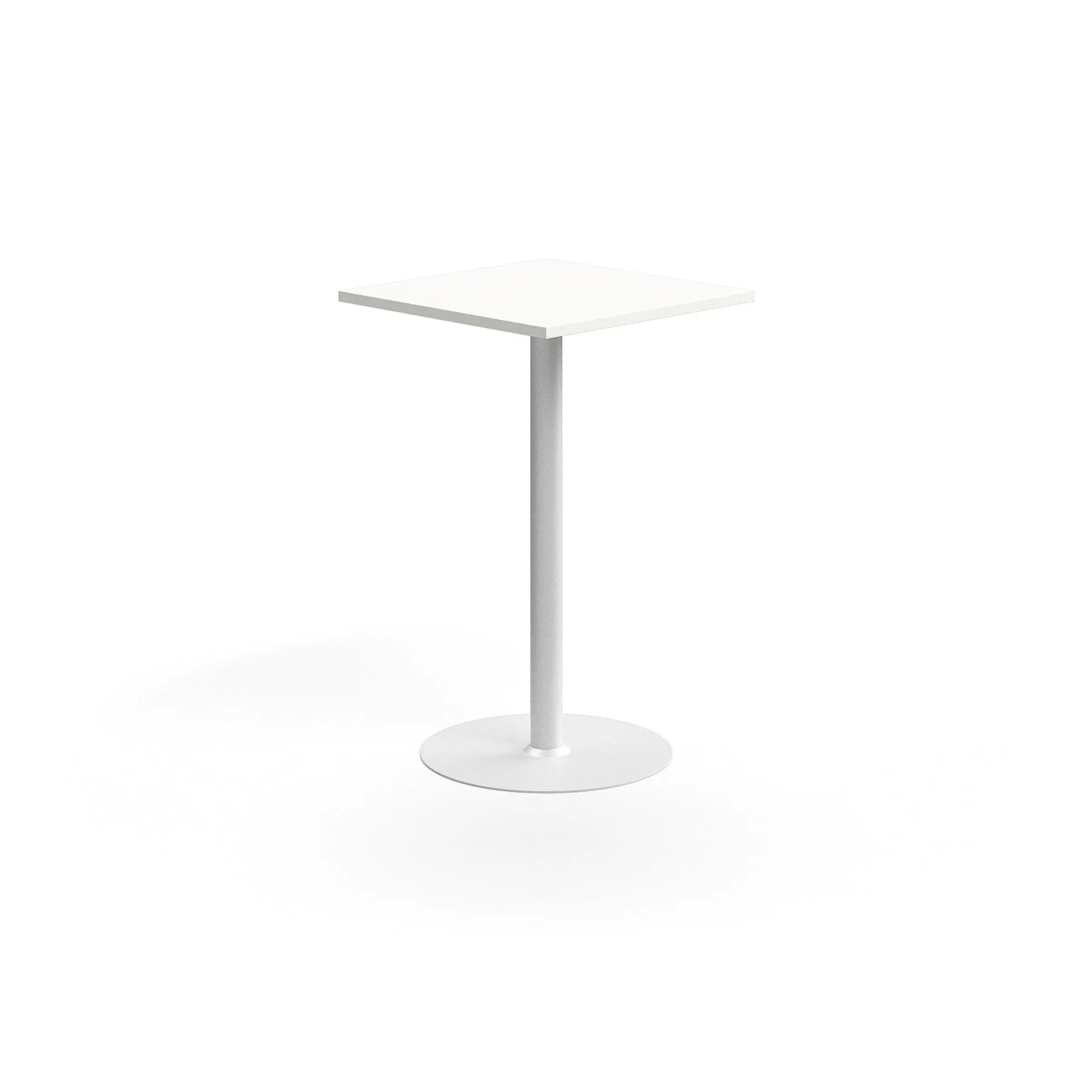 Baaripöytä VERTICUS 700x700x1100 mm, valkoinen