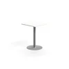 Baaripöytä VERTICUS 700x700x900 mm, valkoinen/hopea
