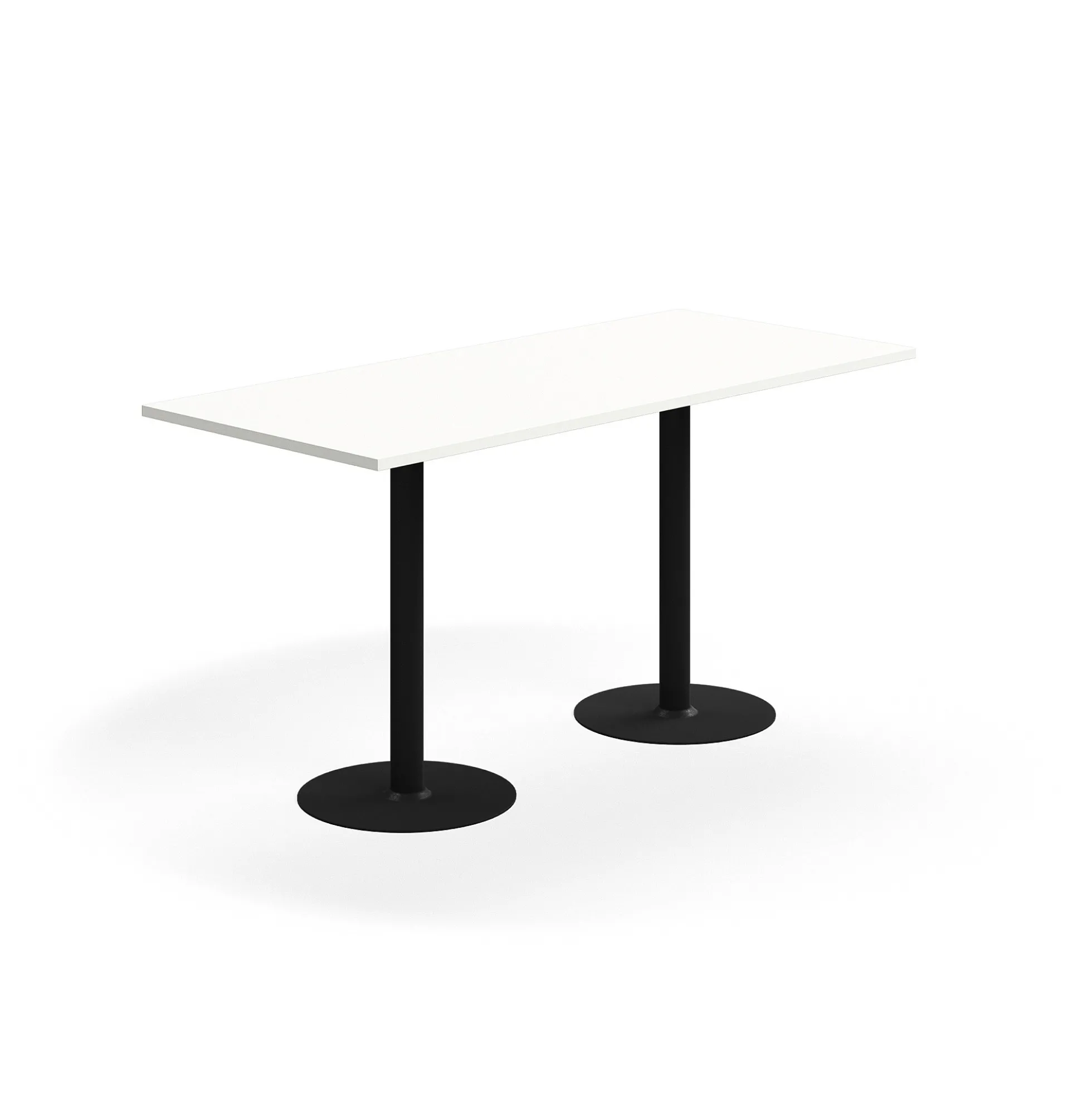 Baaripöytä VERTICUS 1800x800x900 mm, valkoinen/musta