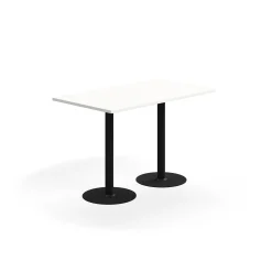 Baaripöytä VERTICUS 1400x800x900 mm, valkoinen/musta