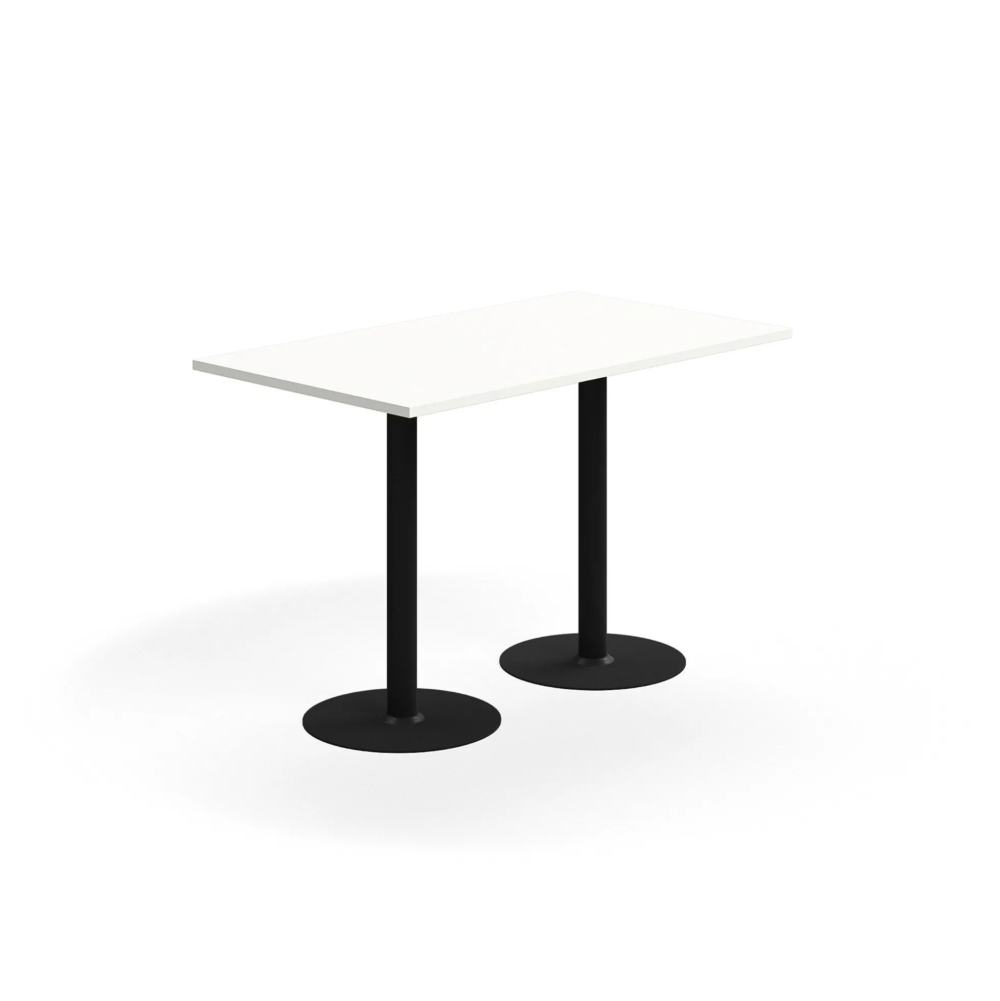 Baaripöytä VERTICUS 1400x800x900 mm, valkoinen/musta