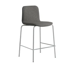 Baarituoli LABELL Istuinkorkeus 650 mm, hopea/ruskea