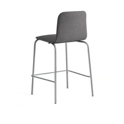 Baarituoli LABELL Istuinkorkeus 650 mm, hopea/ruskea