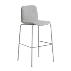 Baarituoli LABELL Istuinkorkeus 765 mm, hopea/vaaleanharmaa
