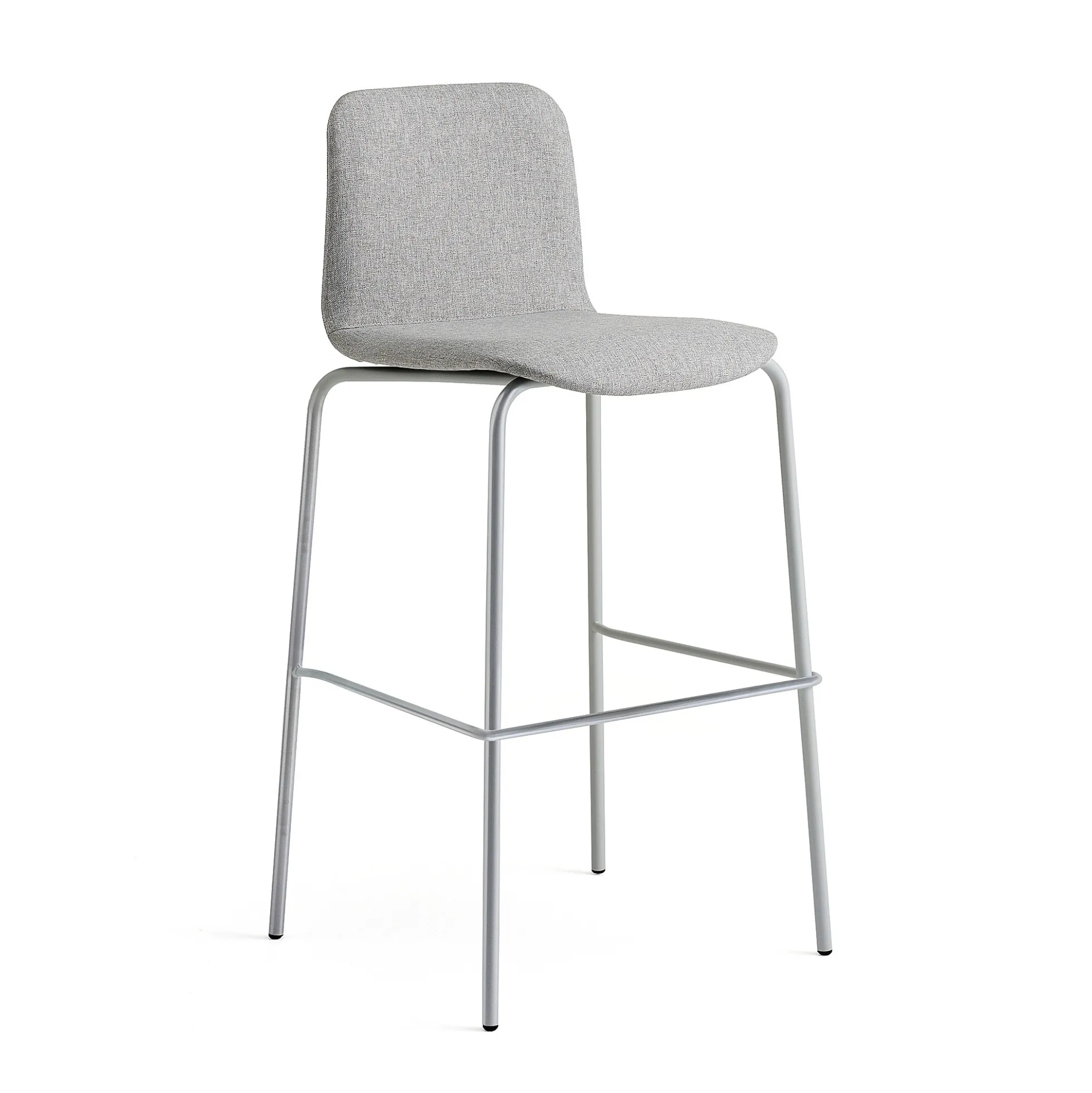 Baarituoli LABELL Istuinkorkeus 765 mm, hopea/vaaleanharmaa