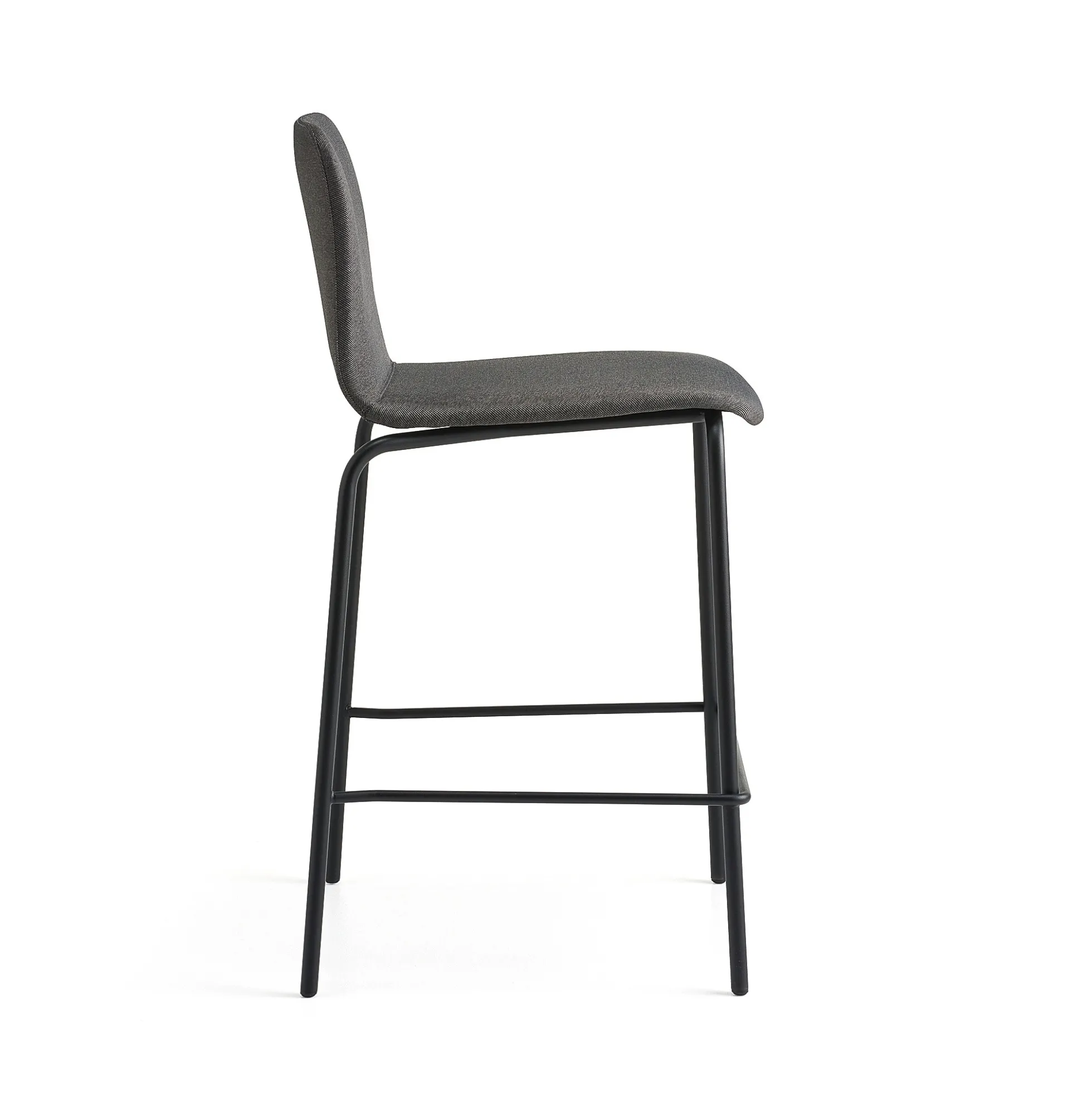 Baarituoli LABELL Istuinkorkeus 650 mm, musta/ruskea