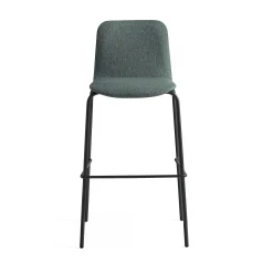 Baarituoli LABELL Istuinkorkeus 765 mm, musta/tummanvihreä
