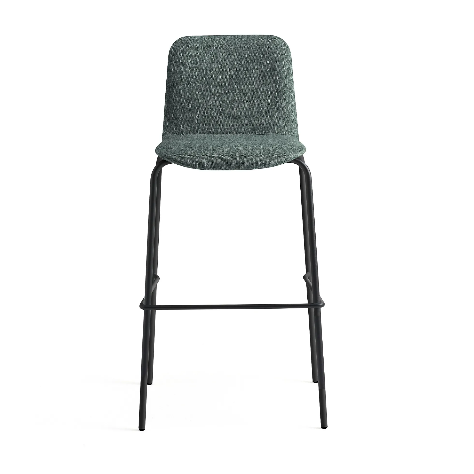 Baarituoli LABELL Istuinkorkeus 765 mm, musta/tummanvihreä