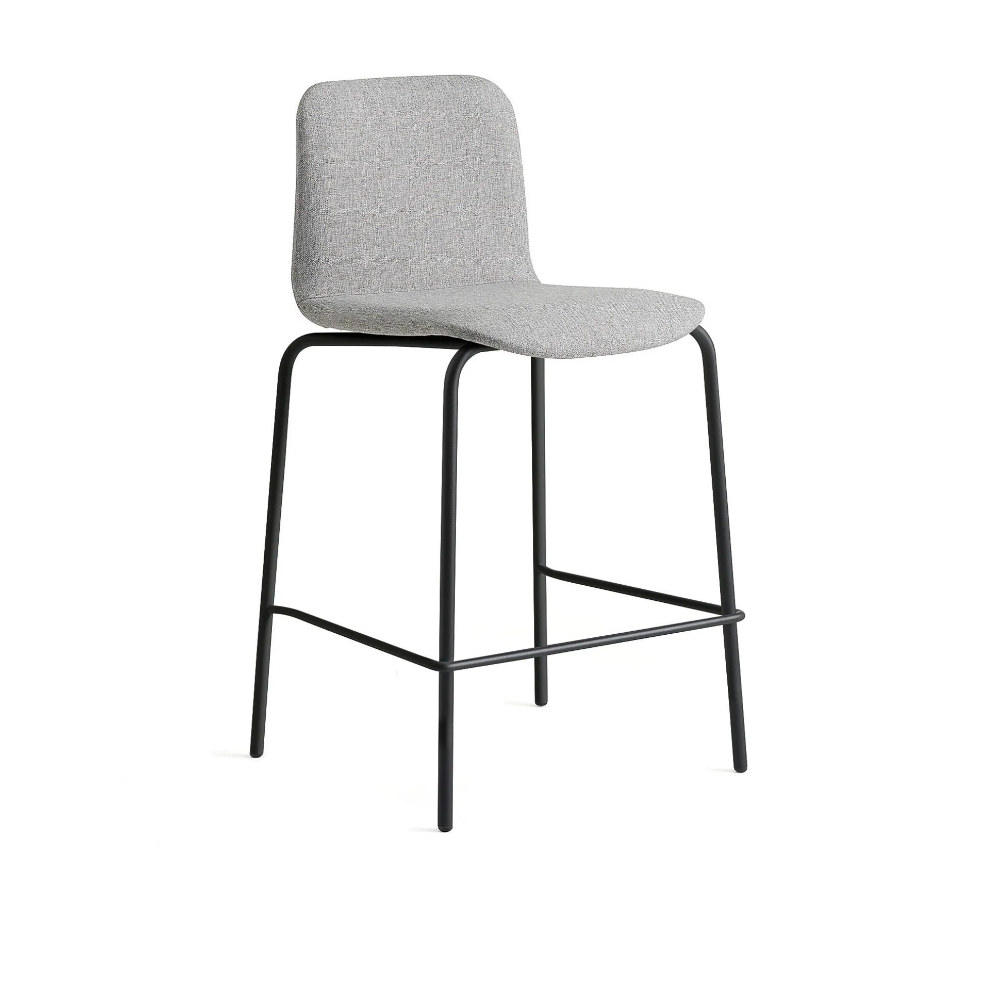 Baarituoli LABELL Istuinkorkeus 650 mm, musta/vaaleanharmaa