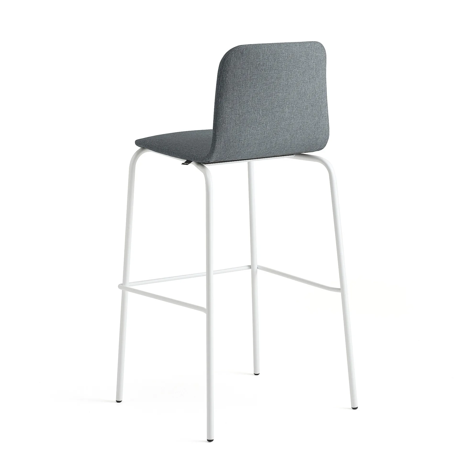 Baarituoli LABELL Istuinkorkeus 765 mm, valkoinen/antrasiitti