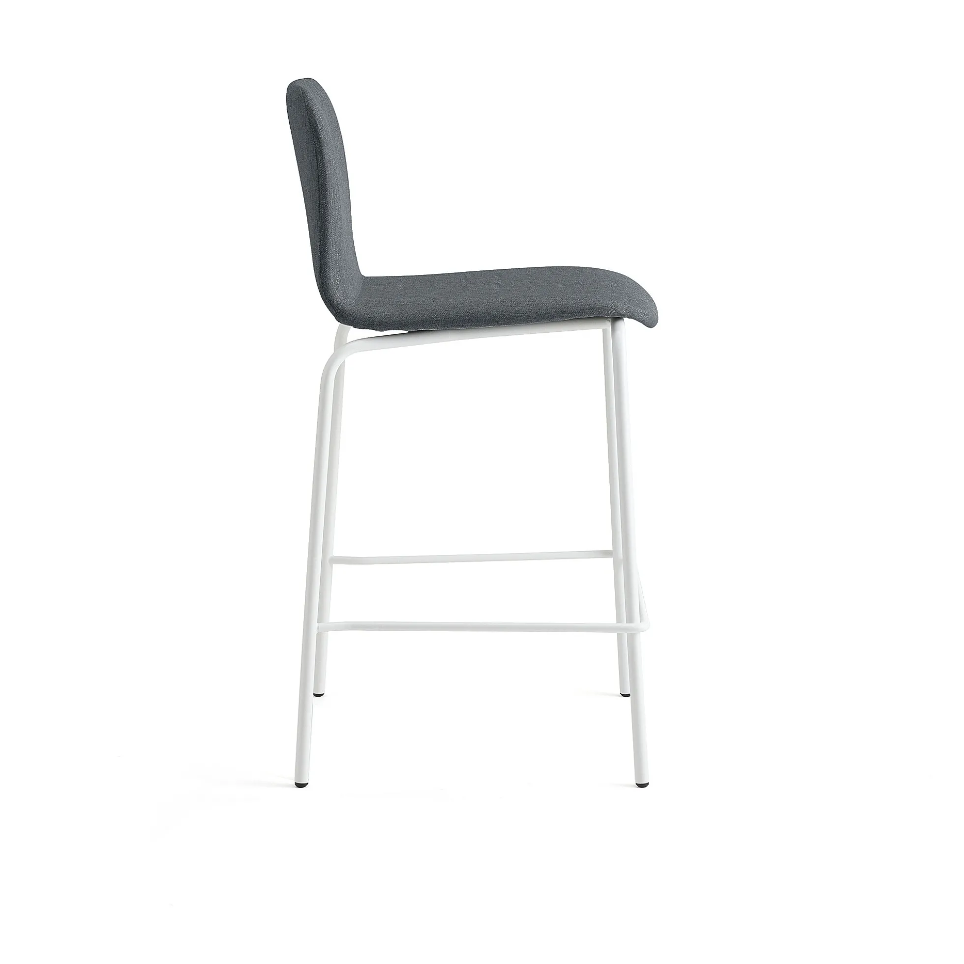 Baarituoli LABELL Istuinkorkeus 650 mm, valkoinen/antrasiitti