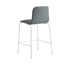 Baarituoli LABELL Istuinkorkeus 650 mm, valkoinen/antrasiitti