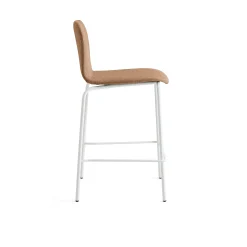Baarituoli LABELL Istuinkorkeus 650 mm, valkoinen/kupari