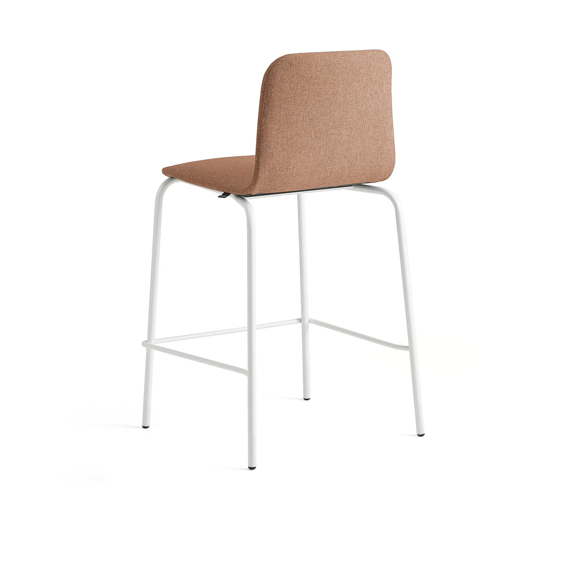 Baarituoli LABELL Istuinkorkeus 650 mm, valkoinen/kupari