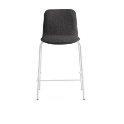 Baarituoli LABELL Istuinkorkeus 650 mm, valkoinen/ruskea