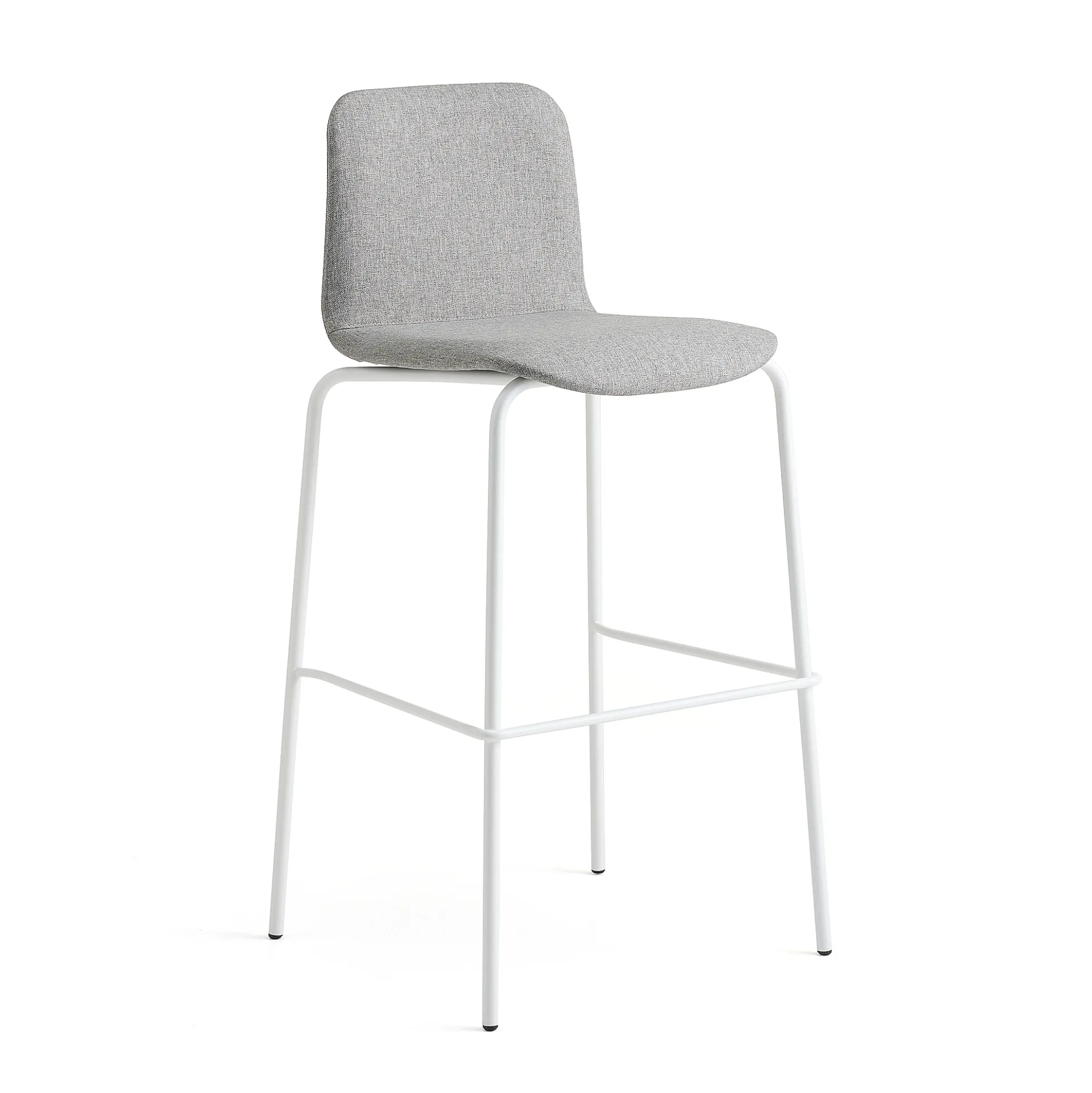 Baarituoli LABELL Istuinkorkeus 765 mm, valkoinen/vaaleanharmaa