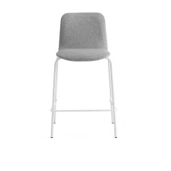 Baarituoli LABELL Istuinkorkeus 650 mm, valkoinen/vaaleanharmaa