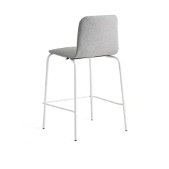 Baarituoli LABELL Istuinkorkeus 650 mm, valkoinen/vaaleanharmaa