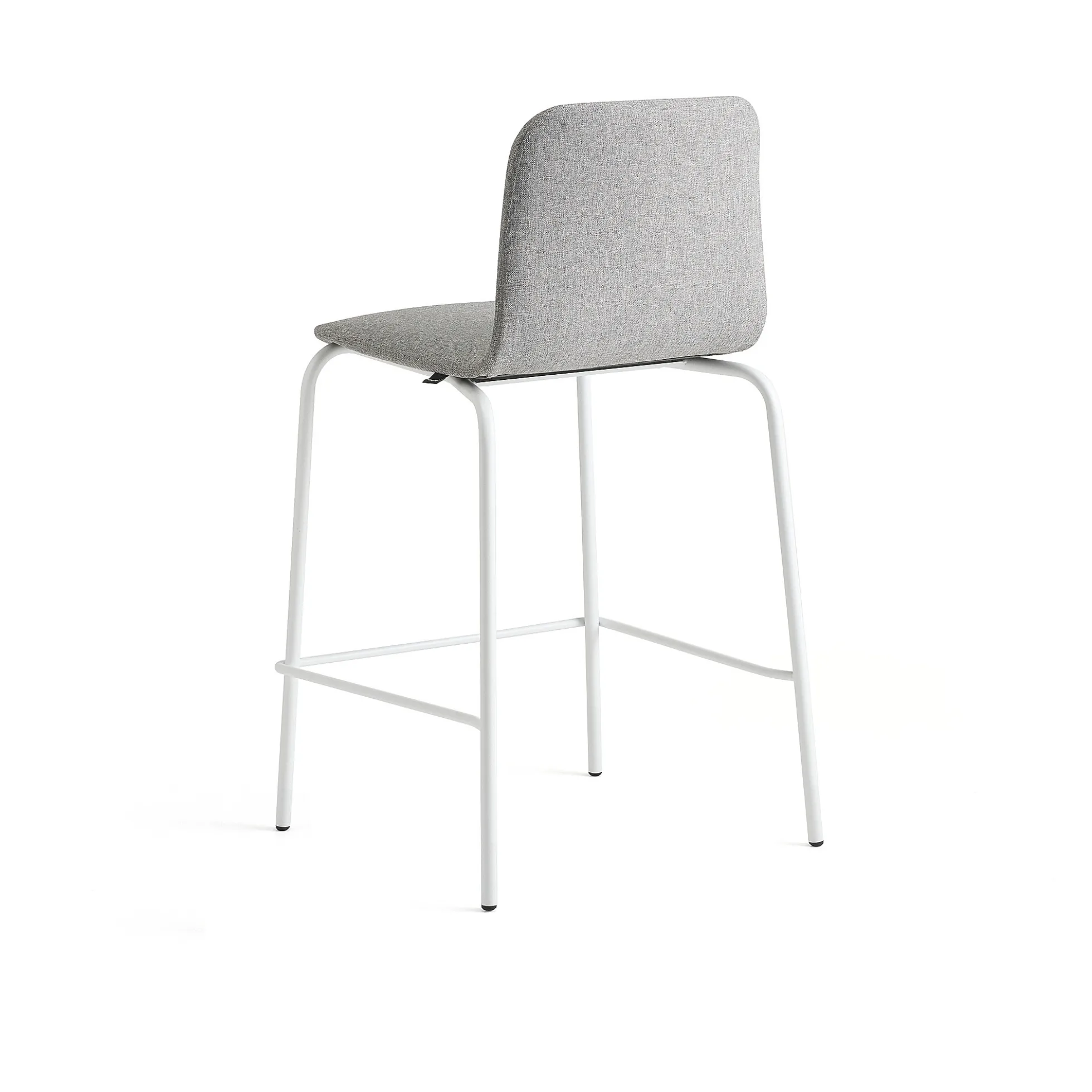 Baarituoli LABELL Istuinkorkeus 650 mm, valkoinen/vaaleanharmaa