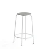 Baarituoli TIMMY Valkoinen jalusta, vaaleanharmaa istuin, korkeus: 630 mm