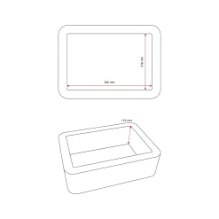 Dataturvalaatikko MEGA Paloturvaluokka 30 min, 168x391x363 mm